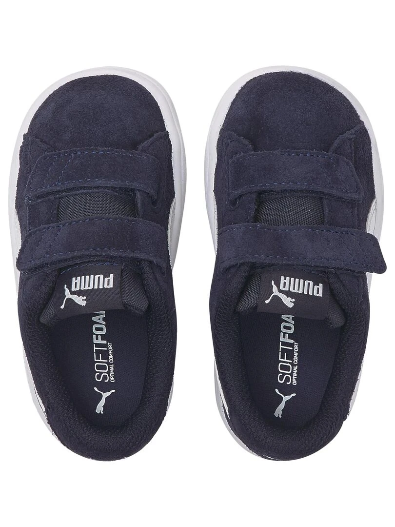 Basket Cuir Enfant Puma Smash V2 SD   Bleu