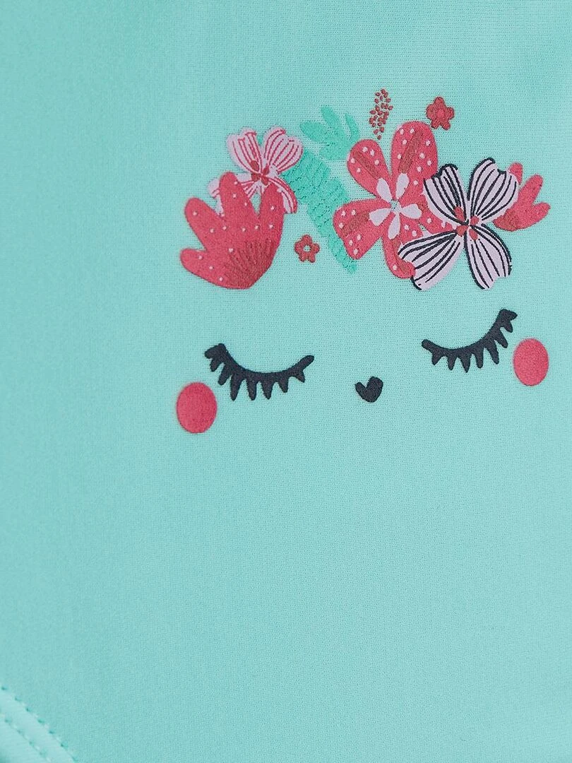 Maillot de bain enfant 2 pièces t shirt de protection UV & culotte Tropic Coco   Bleu