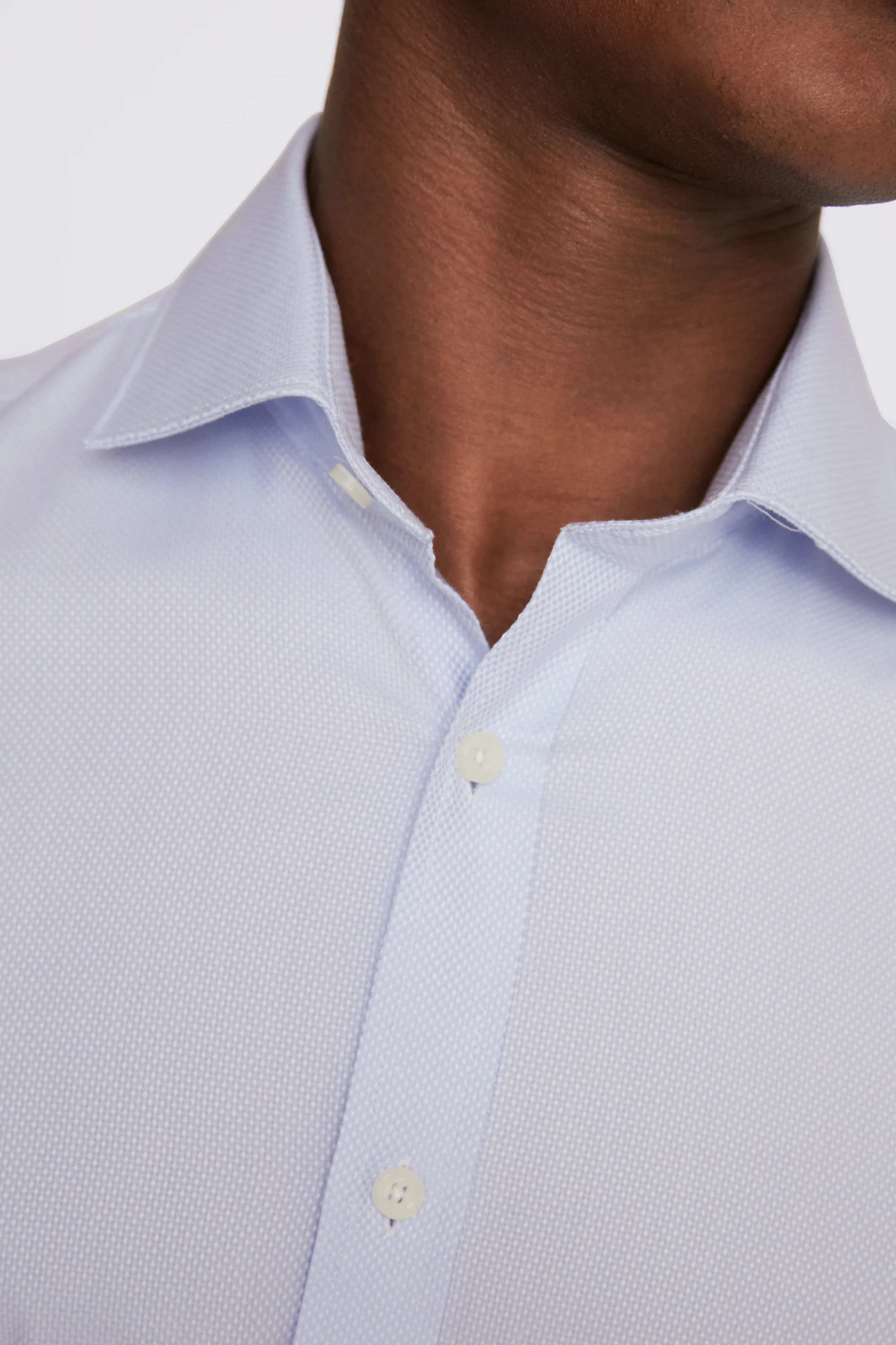 Tailored Fit Light Blue Stretch Shirt   Buy Online at Moss