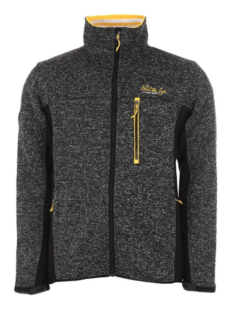 Blouson polaire homme CALASKA VENT DU CAP gris anthracite