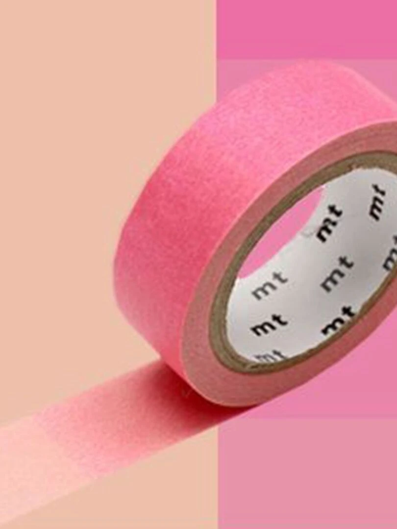 Masking tape dégradé fluo rose et vert   1 5 cm x 7 m   N/A