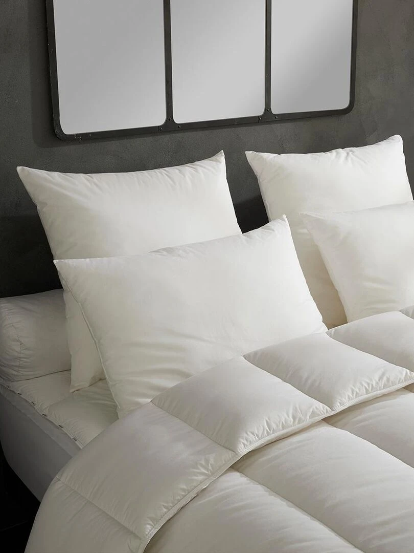 DODO Lot de 2 Oreillers Micro Douceur Moelleux Blanc