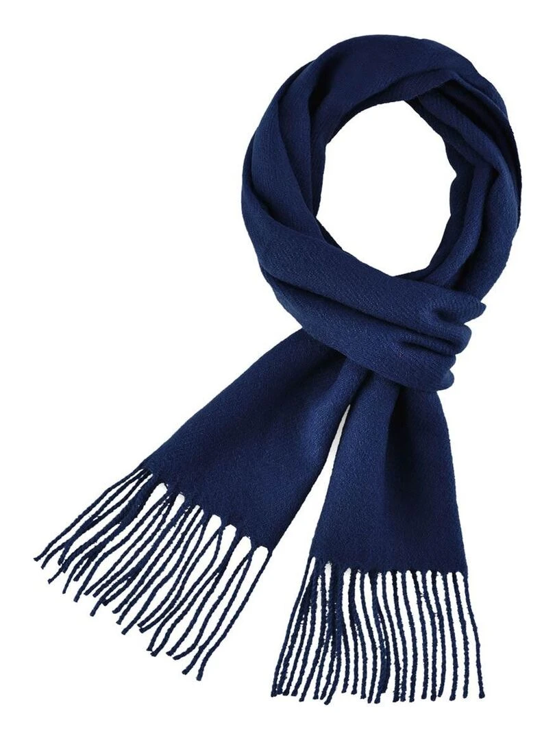 Echarpe Fely   Fabriqué en France   Bleu cobalt