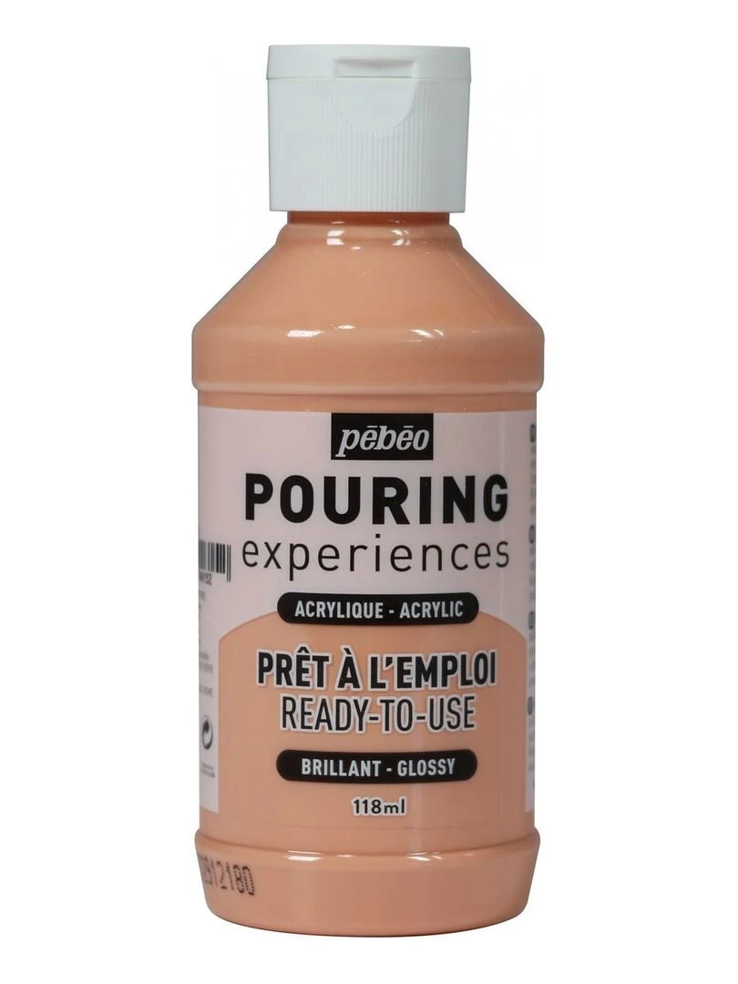 Peinture pouring acrylique brillante Beige rosé 118 ml N/A