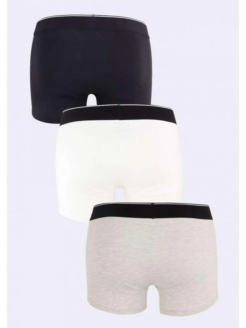 KAPORAL Lot de 3 Boxers coton unis Multicolore