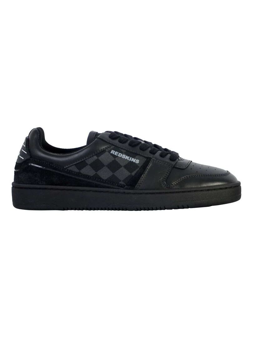 Basket Cuir Redskins Attrait Noir