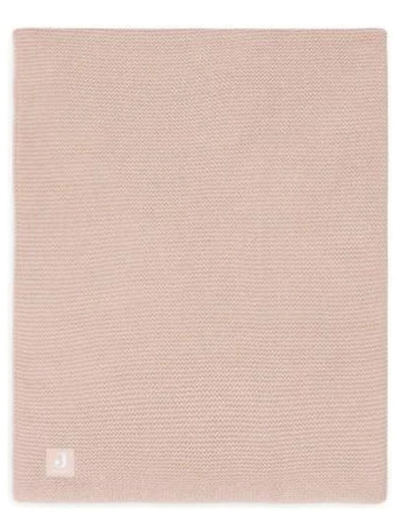 Couverture Berceau 75x100cm Basic knit Rose Sauvage   Jollein   Rose