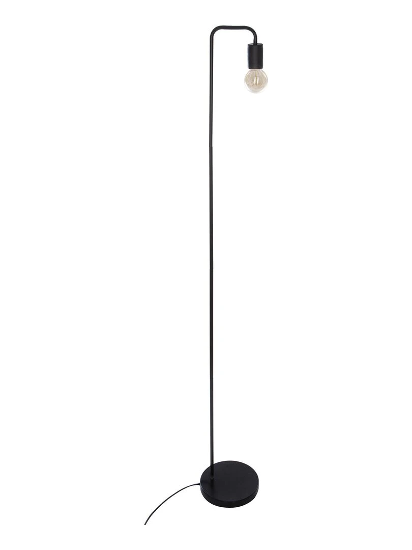 Lampadaire en métal Noir