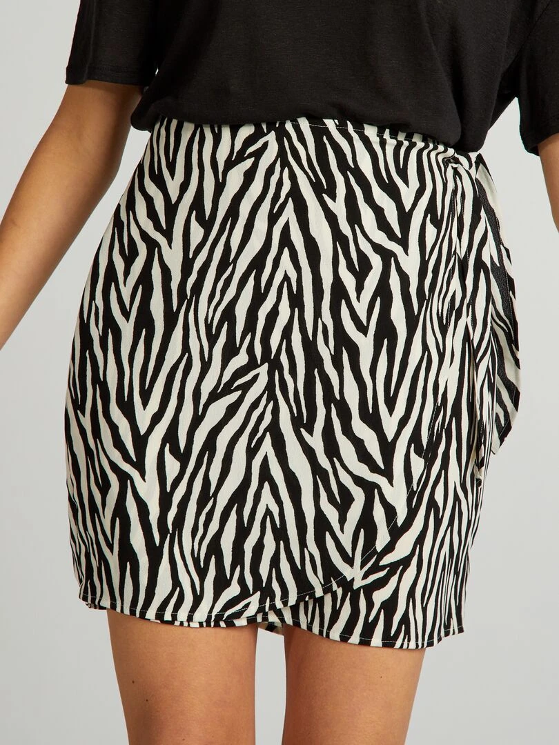 Jupe à nouer   Noir