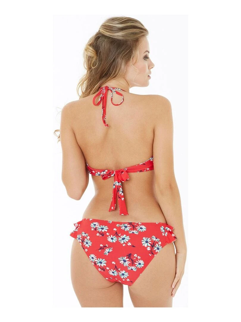 Slip de bain GARRIGUE   Brigitte Bardot Bain   Rouge