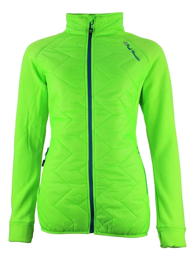 Blouson polarshell bimatière femme ACER Vert anis