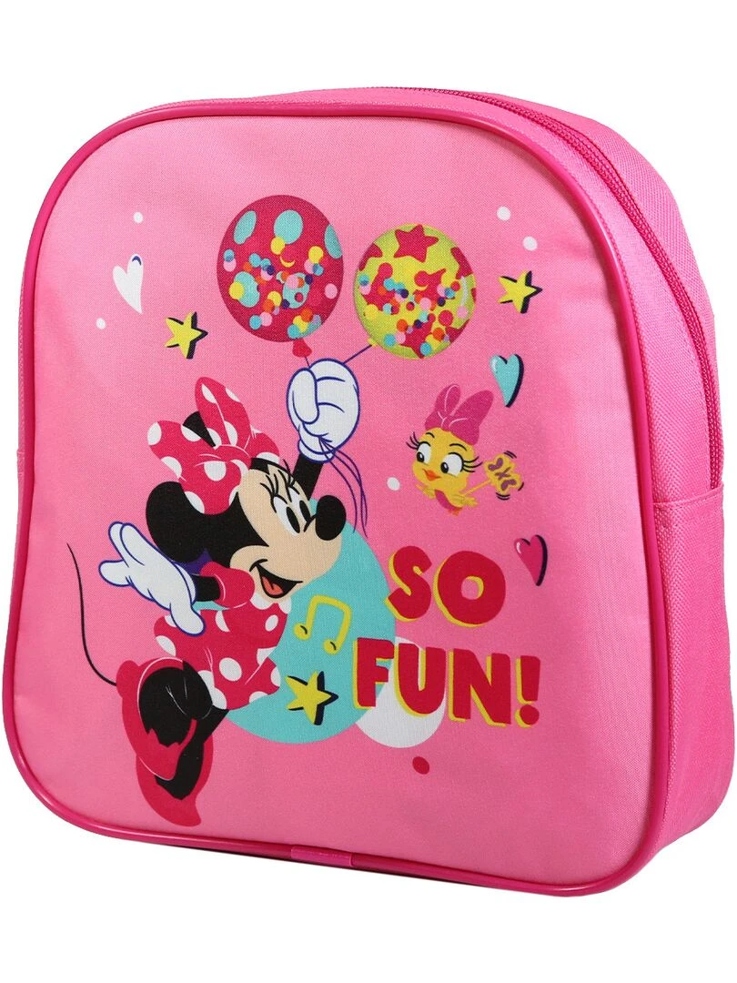 BAGTROTTER Sac à dos gouter 24 cm maternelle Disney Minnie Rose Rose