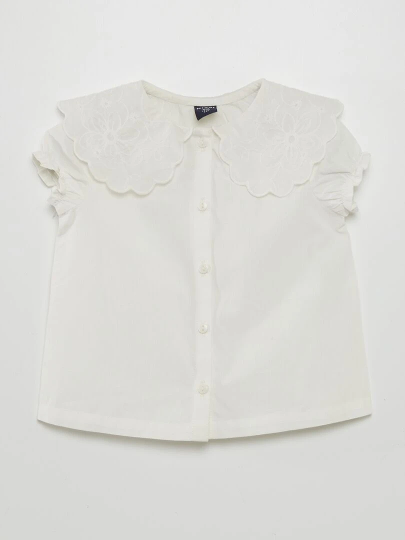 Blouse en popeline blanc