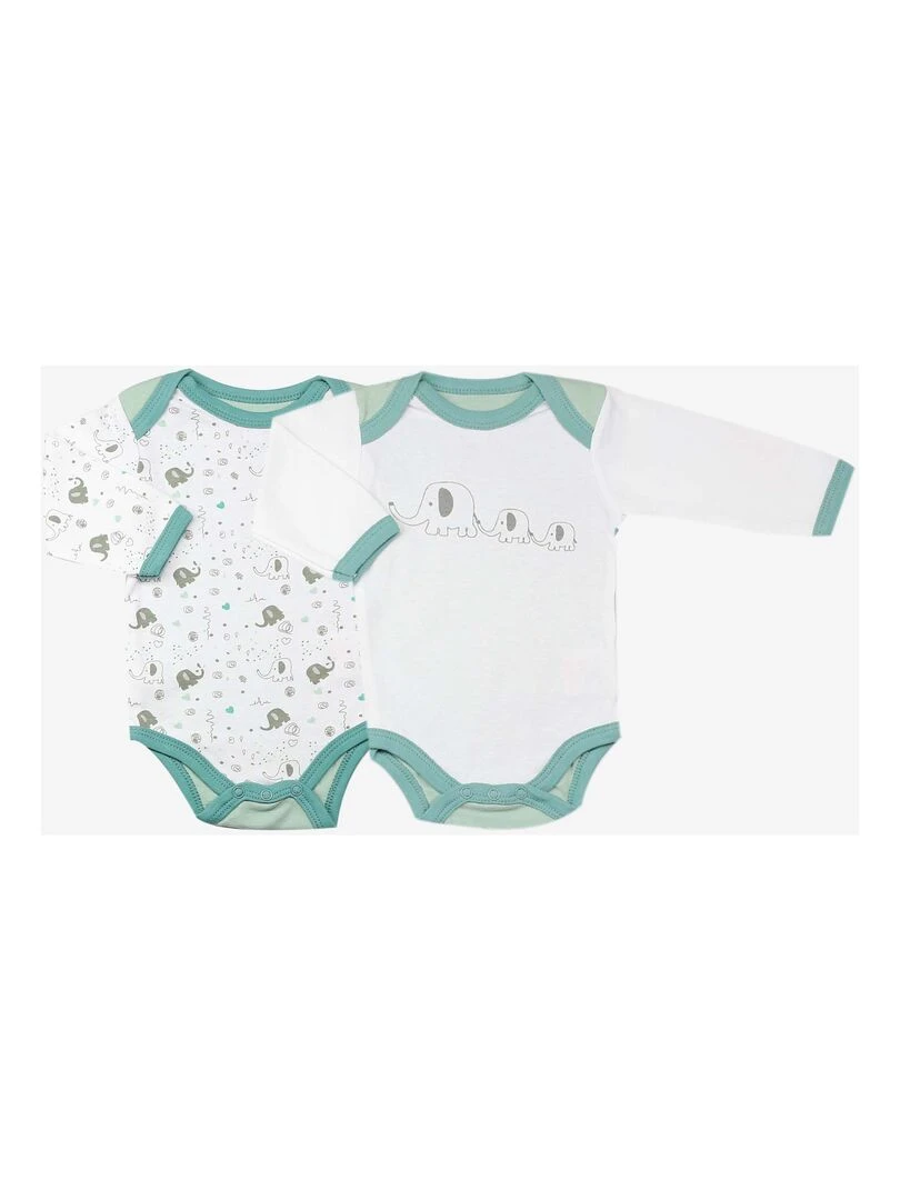 Lot de 2 bodies bébé Kinousses Bleu