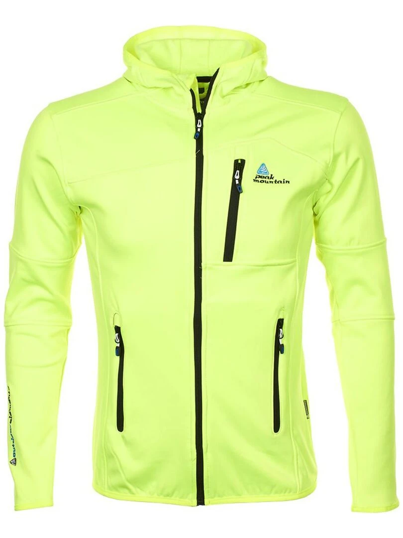 Blouson polar shell homme CAMPUS PEAK MOUNTAIN Jaune