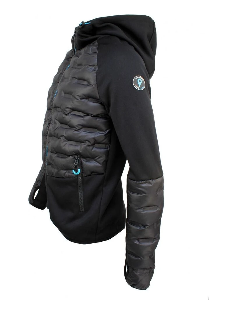 Blouson polaire homme CLOONEY   DEGRE CELSIUS   Noir Bleu