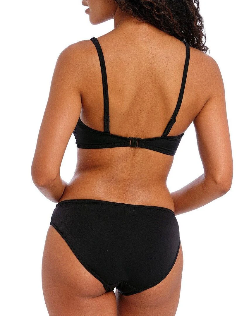 Haut de maillot brassière unie à armatures Jewel cove   Noir