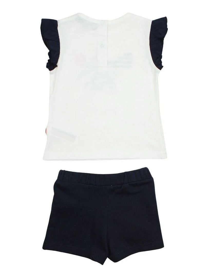 Lee Cooper Ensemble T shirt short bébé fille Imprimé Lee Cooper Bleu marine