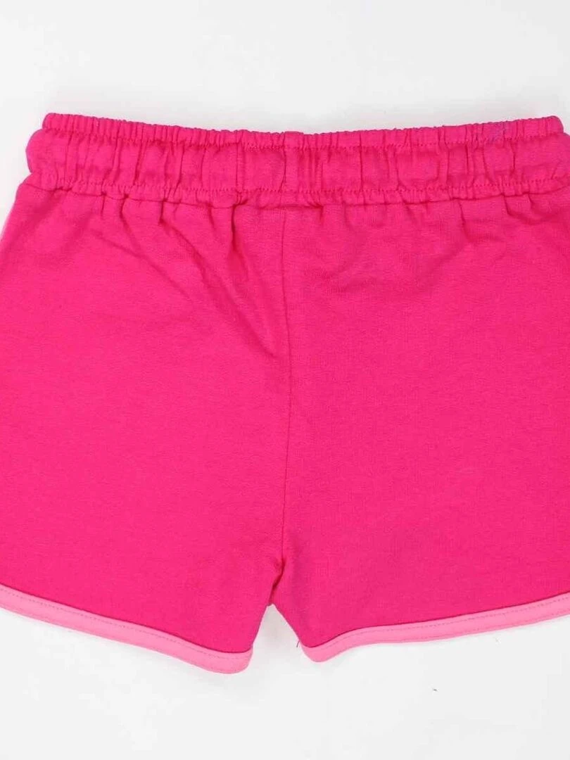 Disney   Short fille imprimé Lilo Et Stitch en coton   Rose fushia