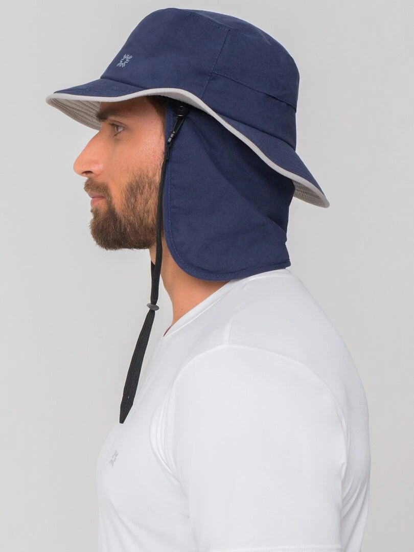 Chapeau Legionnaire Chapeu Kansas Nac Marinho/Cinza / UV Line Bleu marine