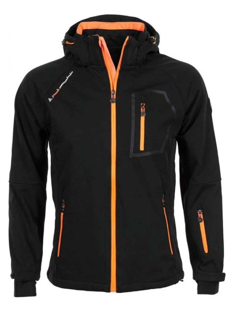 Blouson softshell homme CIMALEAK PEAK MOUNTAIN Noir Orange