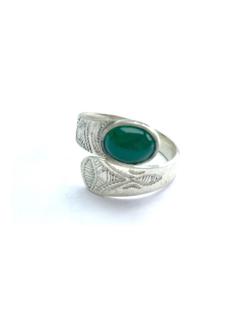 Bague réglable en argent tradition Touareg   Argent