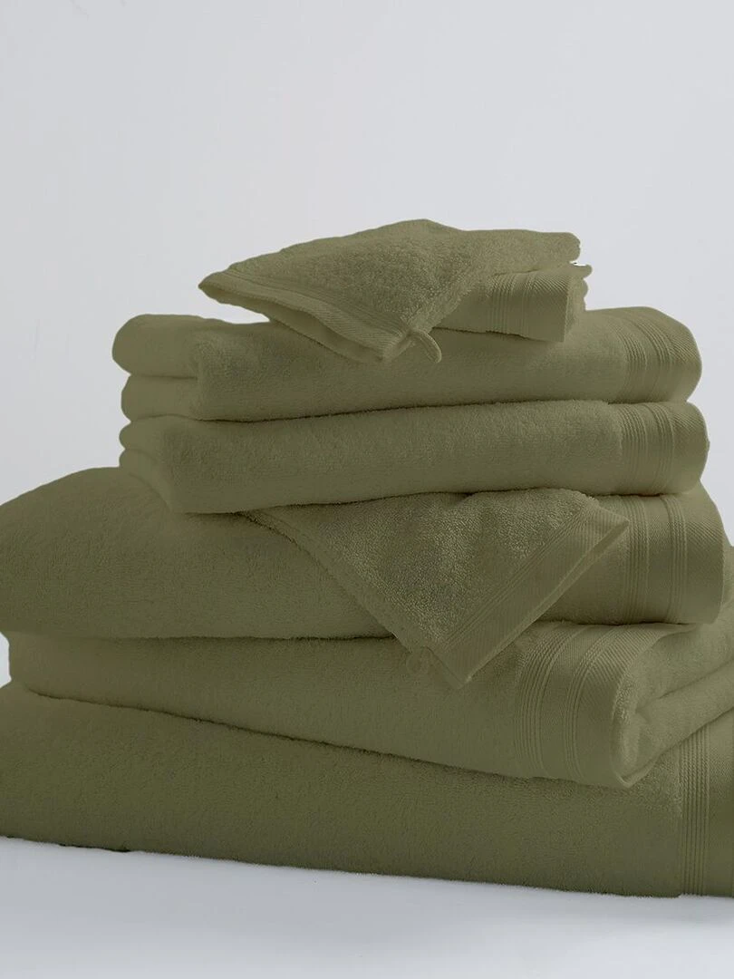 Drap De Bain Uni et Coloré Vert olive