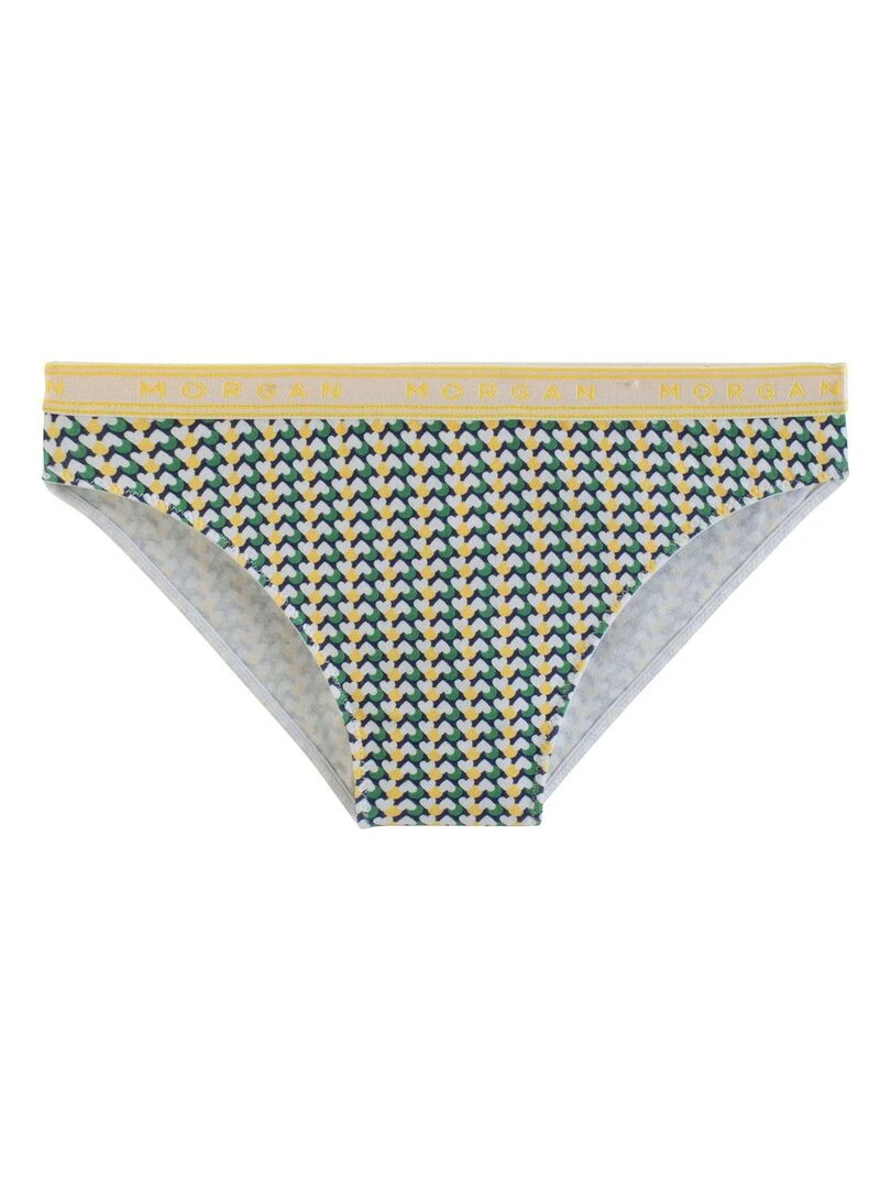 Lot de 2 slips PIA   Morgan   Bleu Jaune