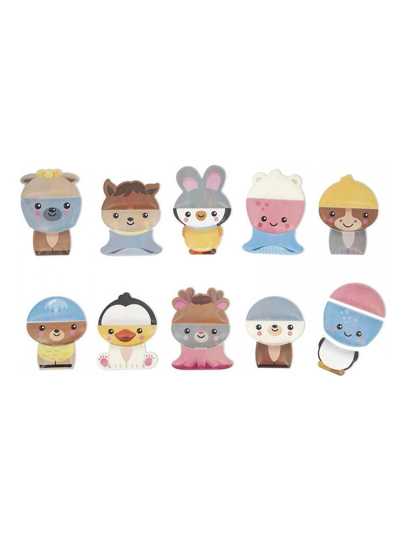 Jeu De Bain Mix & Match Animaux Du Bain Multicolore