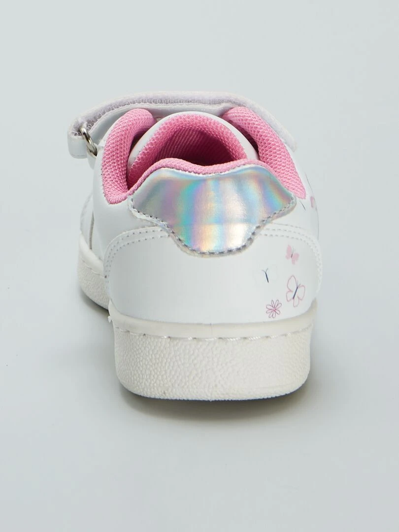 Baskets à scratch ‘licorne’   blanc