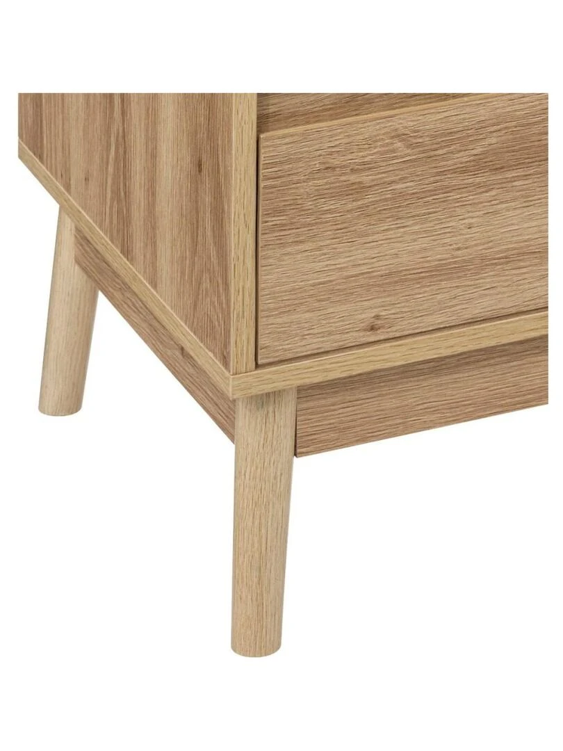 Chevet 2 tiroirs Abana Beige