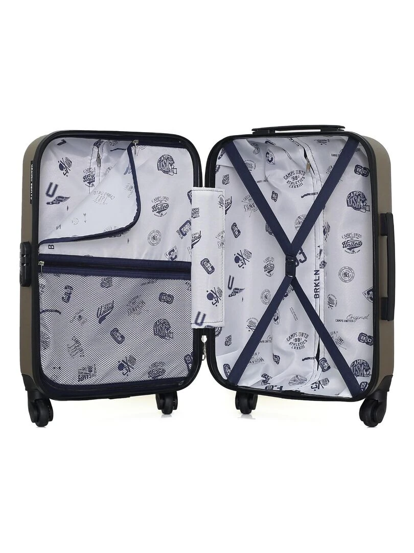 CAMPS UNITED   VALISE CABINE ABS BERKELEY 4 ROUES 55 CM   Beige
