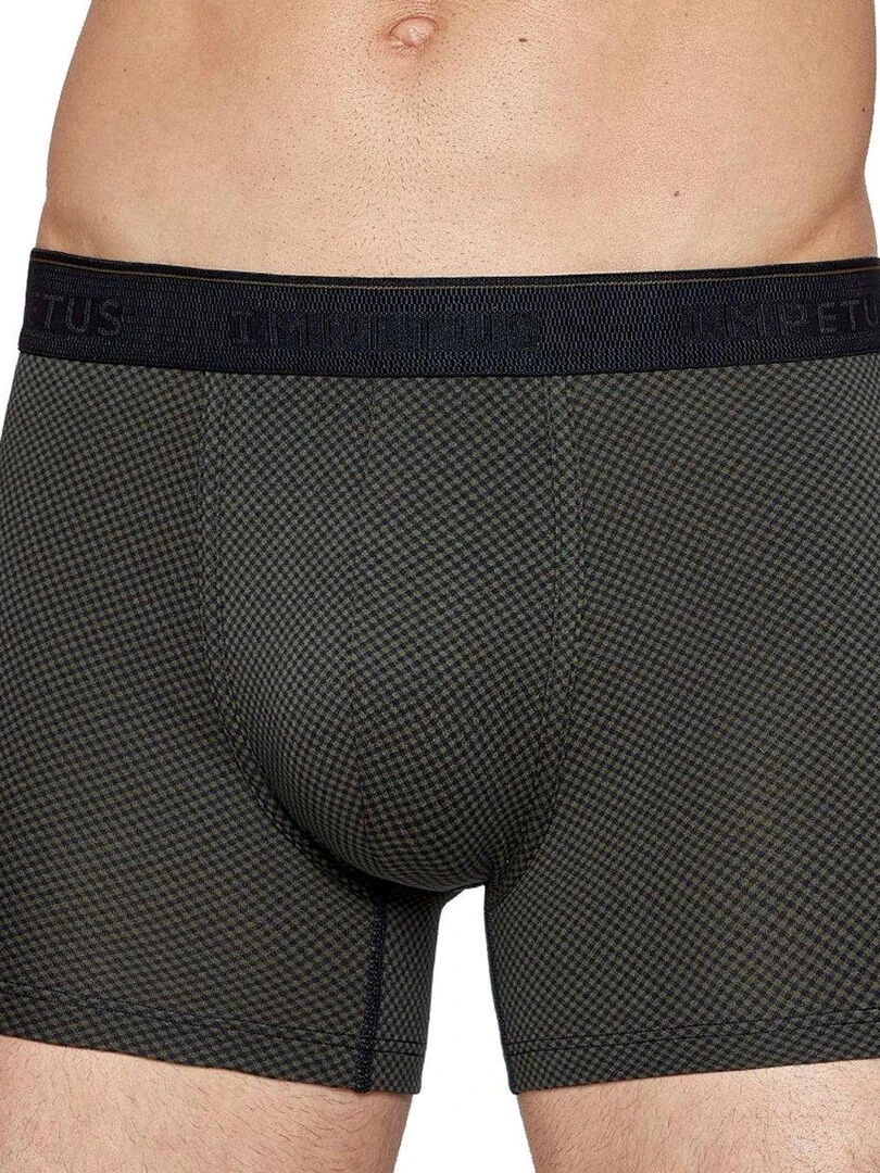 Boxer coton imprimé Maw Vert
