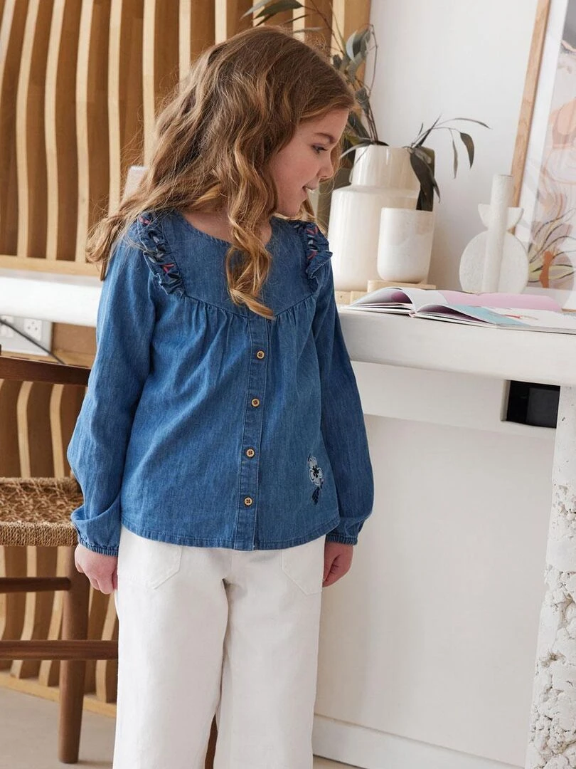 Chemisier enfant Hélénie   Bleu