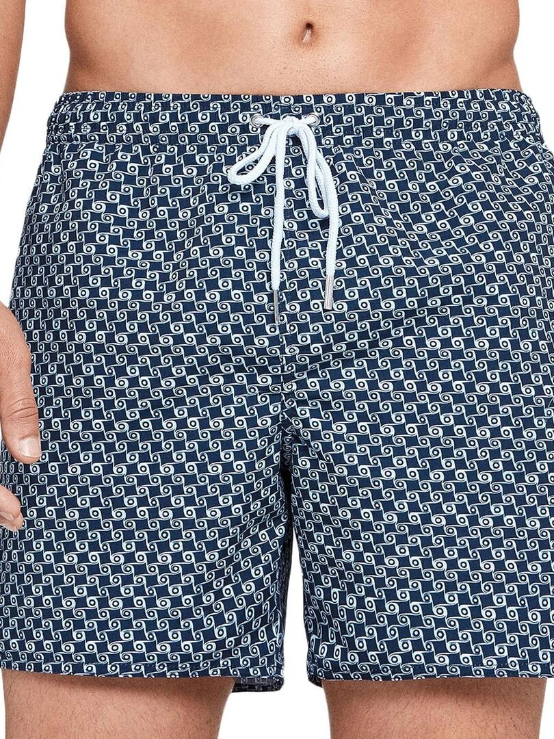 Maillot de bain short imprimé moderne Lazio Bleu