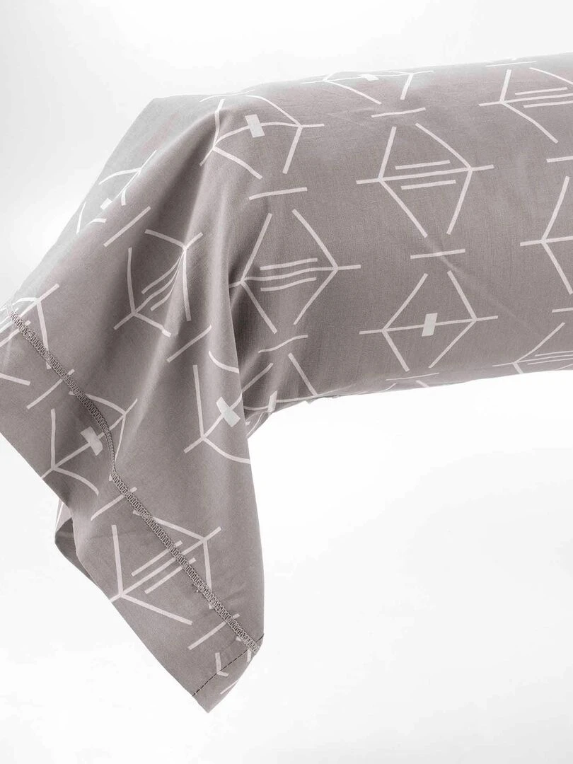 Taie de traversin Aris geometrix Beige