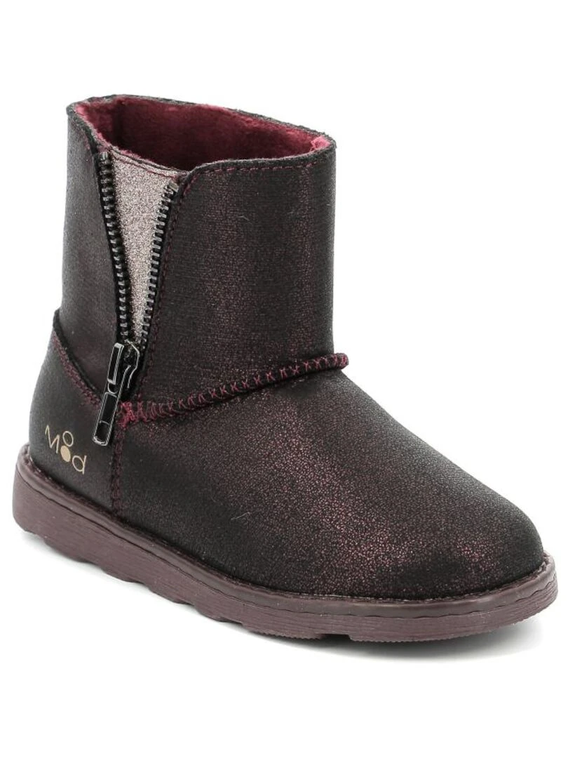 Boots Synthetique Aldize Bordeaux