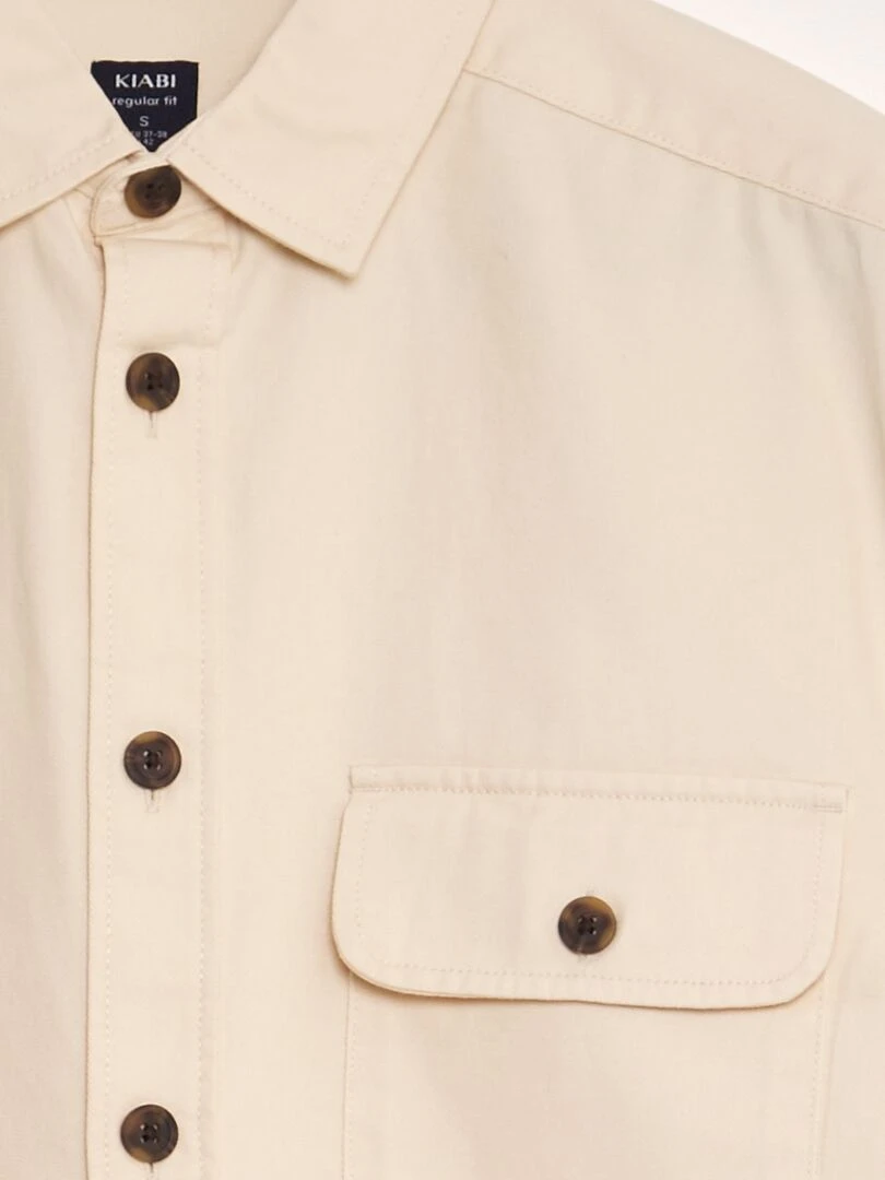 Surchemise en coton   Beige
