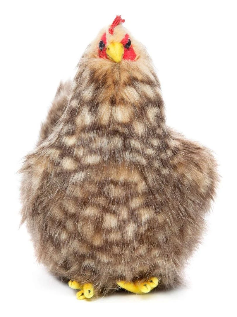 Peluche de poule couveuse 28cm Multicolore