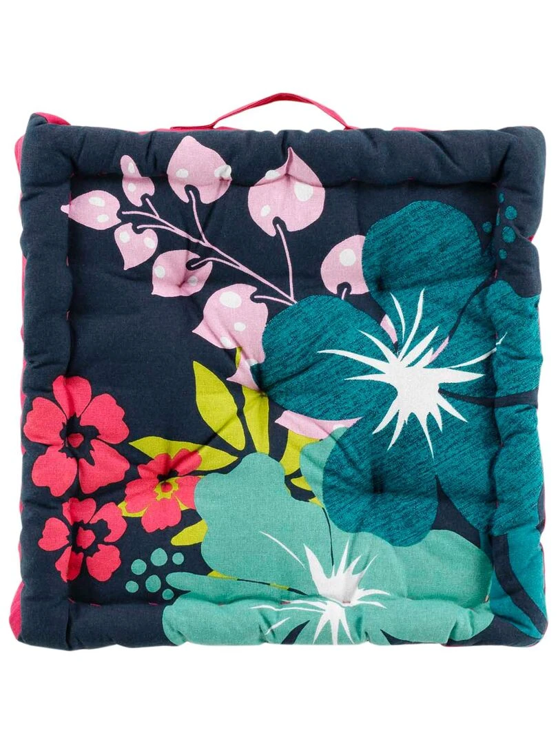 Coussin de sol matelassé Haiwana Bleu