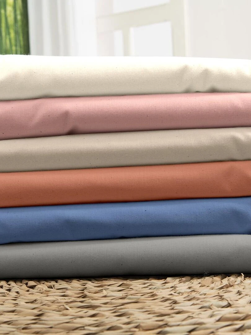 Taie d'oreiller en 100% coton biologique   Orange