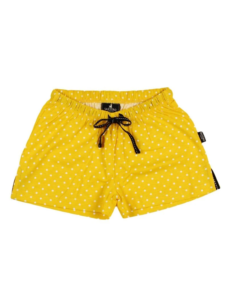 Pyjama débardeur et short Bee Loved   Jaune
