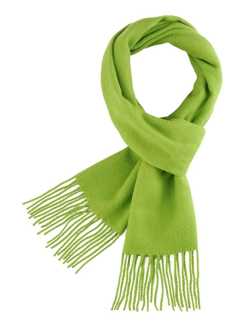 Echarpe Fely   Fabriqué en France   Vert anis