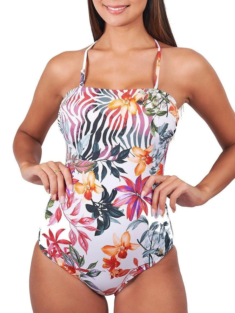 Maillot une pièce bandeau Aphrodite Blanc