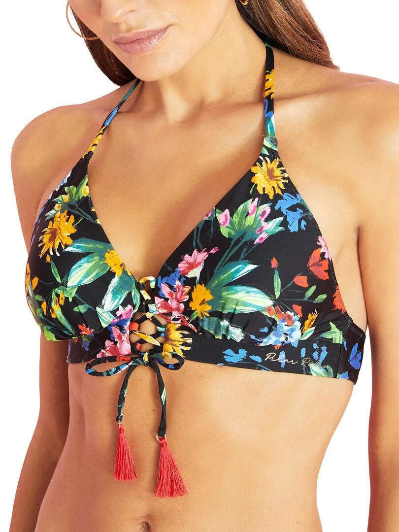 Haut maillot de bain triangle préformé Amalfi   Noir