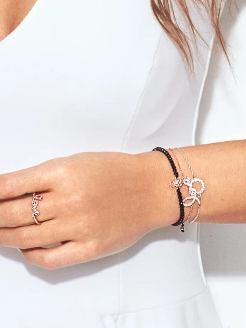 Bracelet thilak en argent 925 et zircone rhodiée brillante Argent