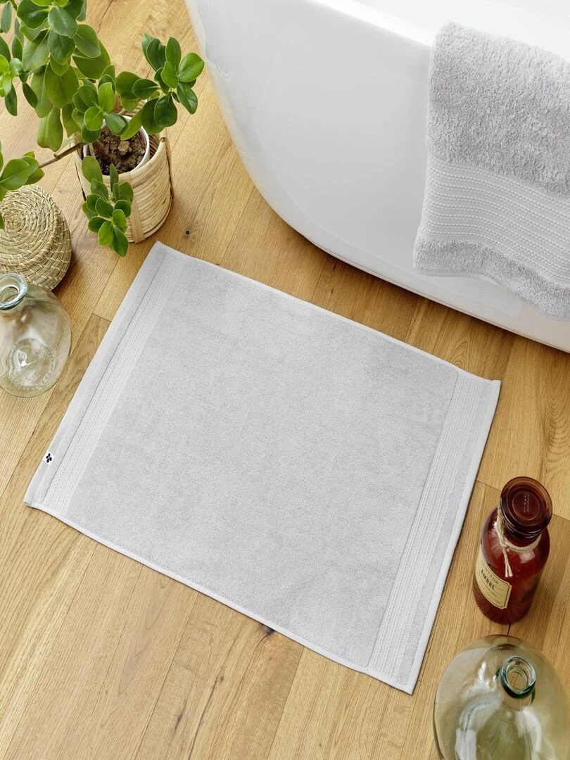 Tapis de bain coton Collection Garance Gris clair