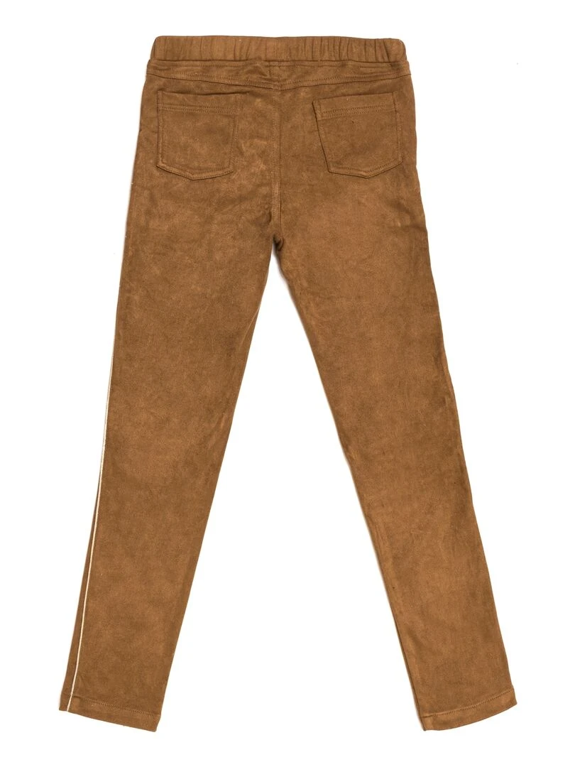 Pantalon Tregging   Suédine Marron  JUMP   'LA FAUTE A VOLTAIRE'   Marron