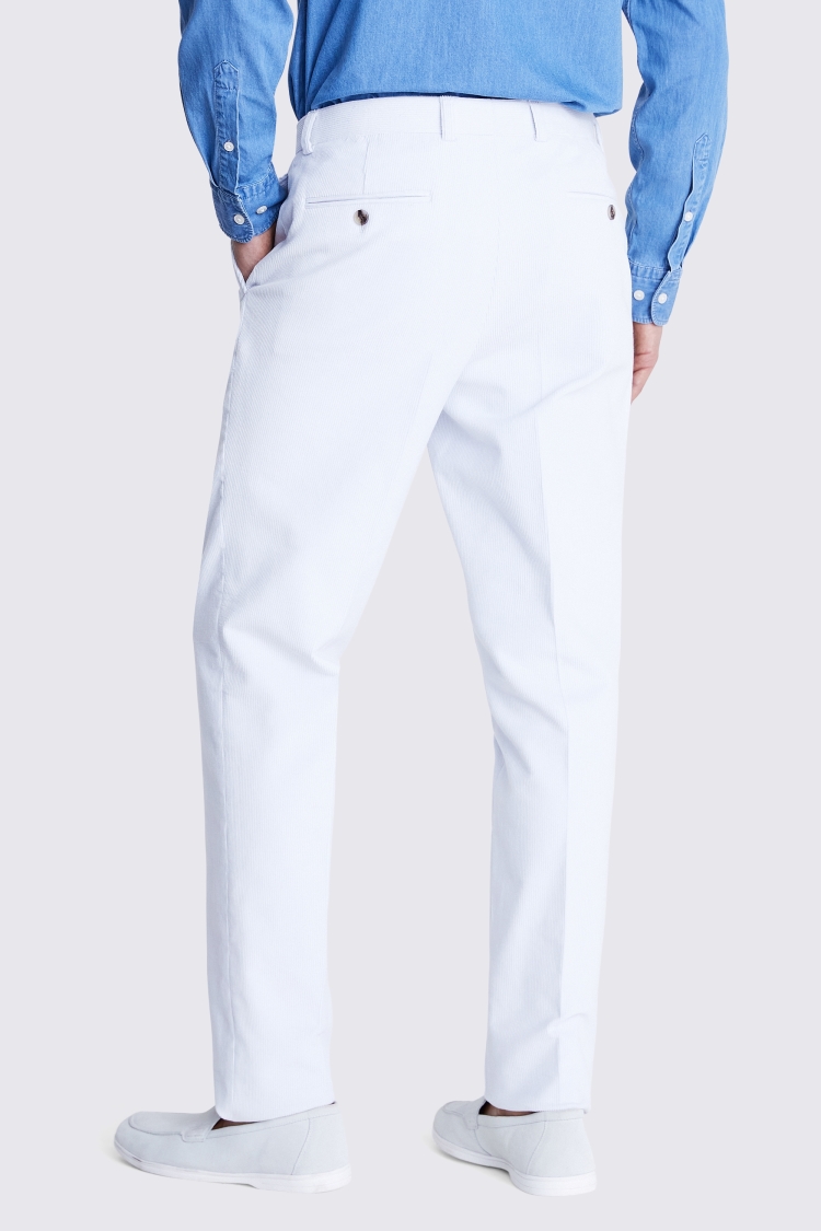 Tailored Fit Light Blue Corduroy Trousers Buy Online at Moss