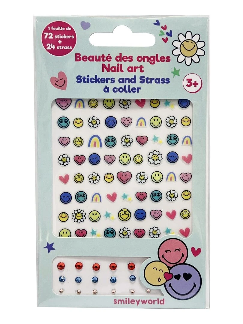 Smiley Nail Art Stickers et strass à Ongles N/A